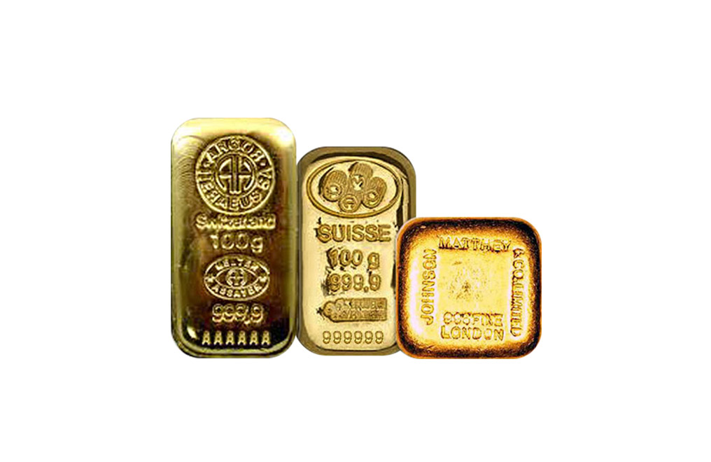 Sell 100 g Gold Bar Cast, image 0