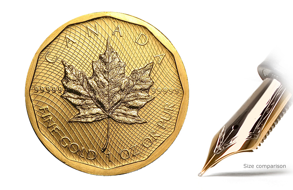 Sell 1 oz Gold Maple Leaf Coins 99999 Special, image 2