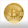 Image of gold plated Bitcoin