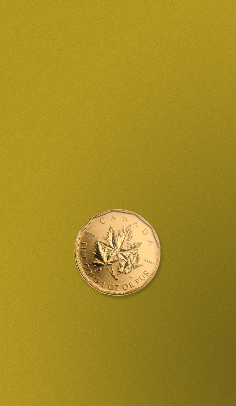Canada Fine Gold 1 OZ or Pur
