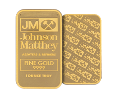 1 oz Gold Johnson Matthey Bar .9999