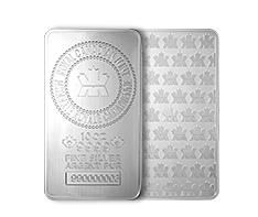 10 oz Silver RCM Bar .9999