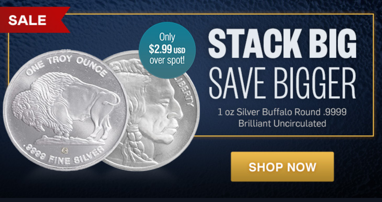 1 oz Silver Buffalo Round Sale