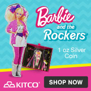 1 oz Silver Barbie and the Rockers Coin