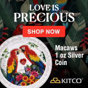 1 oz Silver Coin Macaws Love is Precious