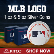 1 oz and 5 oz Silver MLB Logo Coins