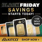 Black Friday Deals 1oz Gold Bars Sale