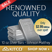 10 oz Silver Johnson Matthey Bar Sale