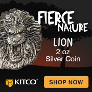 2 oz Silver Fierce Nature Lion Coin