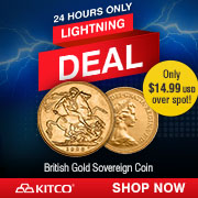 24 Hour Lightning Sale - Gold British Sovereign