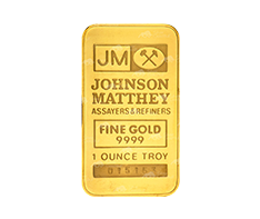 1 oz Gold Bar .9999 - Johnson Matthey