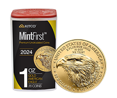 2024 1 oz Gold A. Eagle Tube (20 coins) - MintFirst