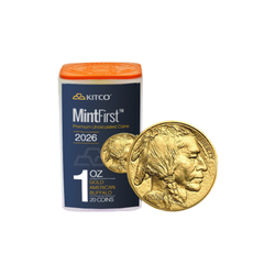 2026 1 oz Gold Buffalo Tube (20 coins) - MintFirst