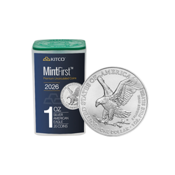 2026 MintFirst Silver Eagle Coins (tube of 20)