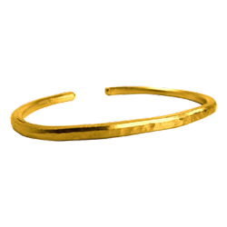1 oz Hammered Gold Bullion Bracelet
