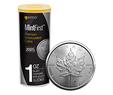 2025 MintFirst� Silver Maple Leaf Coins (25 pcs) .9999