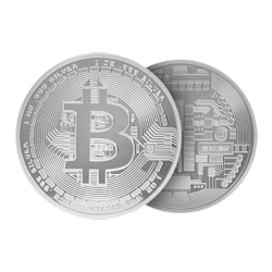 1 oz Silver Bitcoin Round