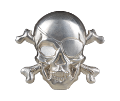 5 oz Silver Treasure Island Skull Coin