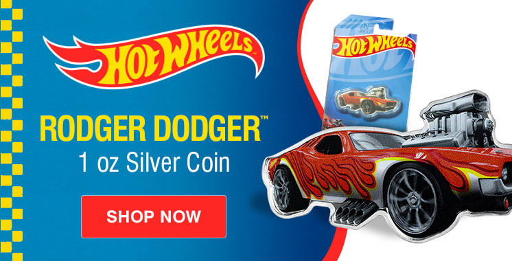 1 oz Silver Hot Wheels Rodger Dodger Coin