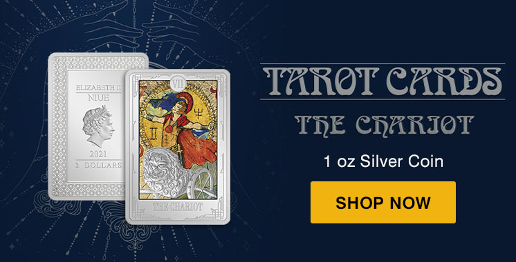 1 oz Silver Tarot Cards The Chariot Coin