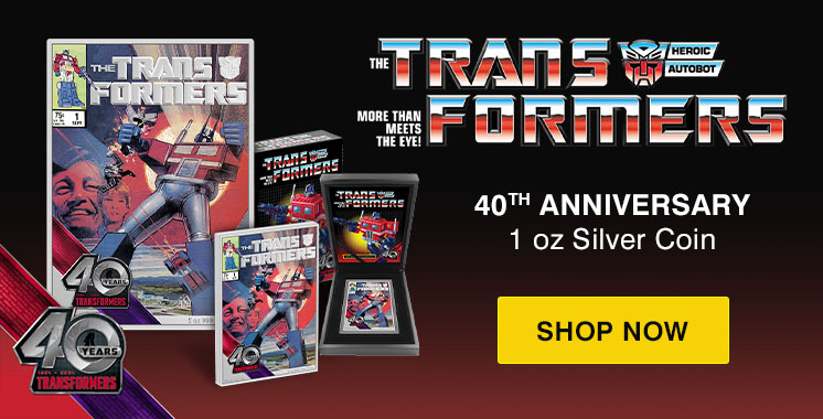 1 oz Silver Transformers 40th Anniversary Coin