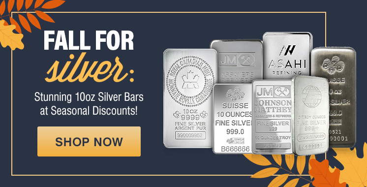 10 oz Silver Bars Sale