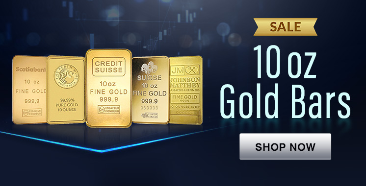 10 oz Gold Bars Sale