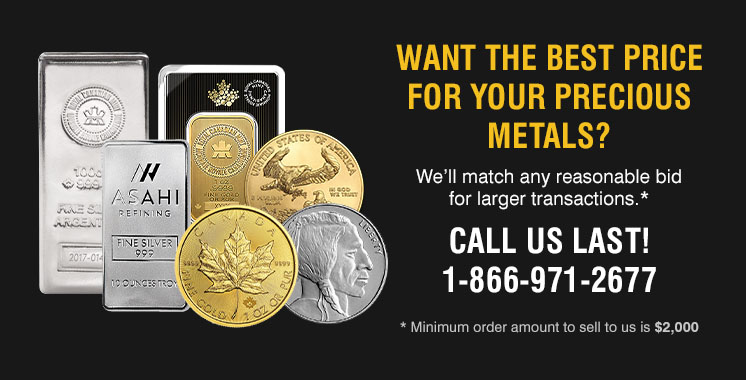 Buy & Sell Gold and Silver Bullion Coins and Bars online