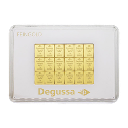50 x 1 gram Gold Degussa CombiBars
