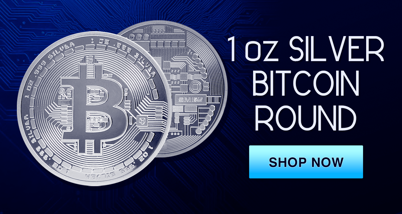 1 oz Silver Bitcoin Round