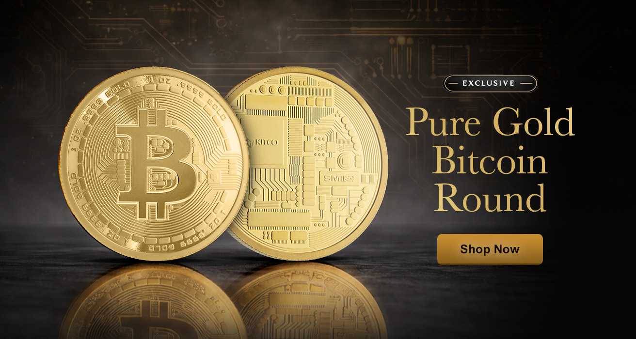 1 oz Gold Bitcoin Round