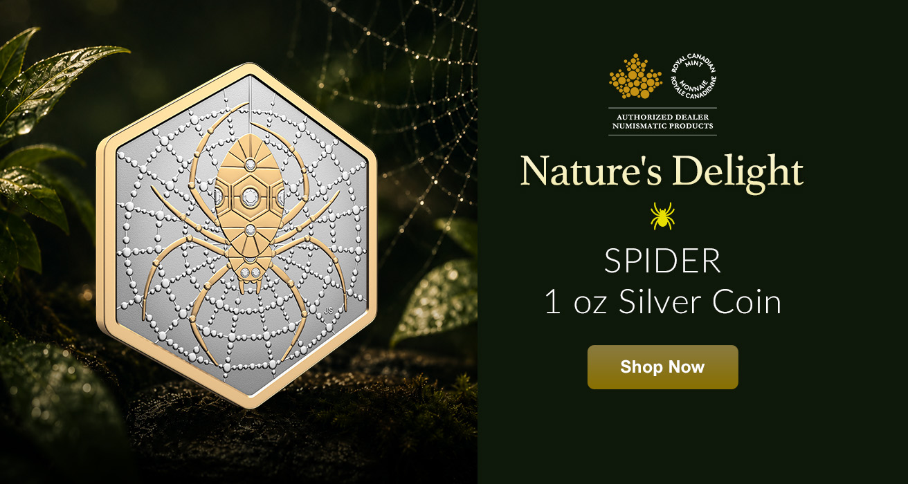 1 oz Silver Spider Coin