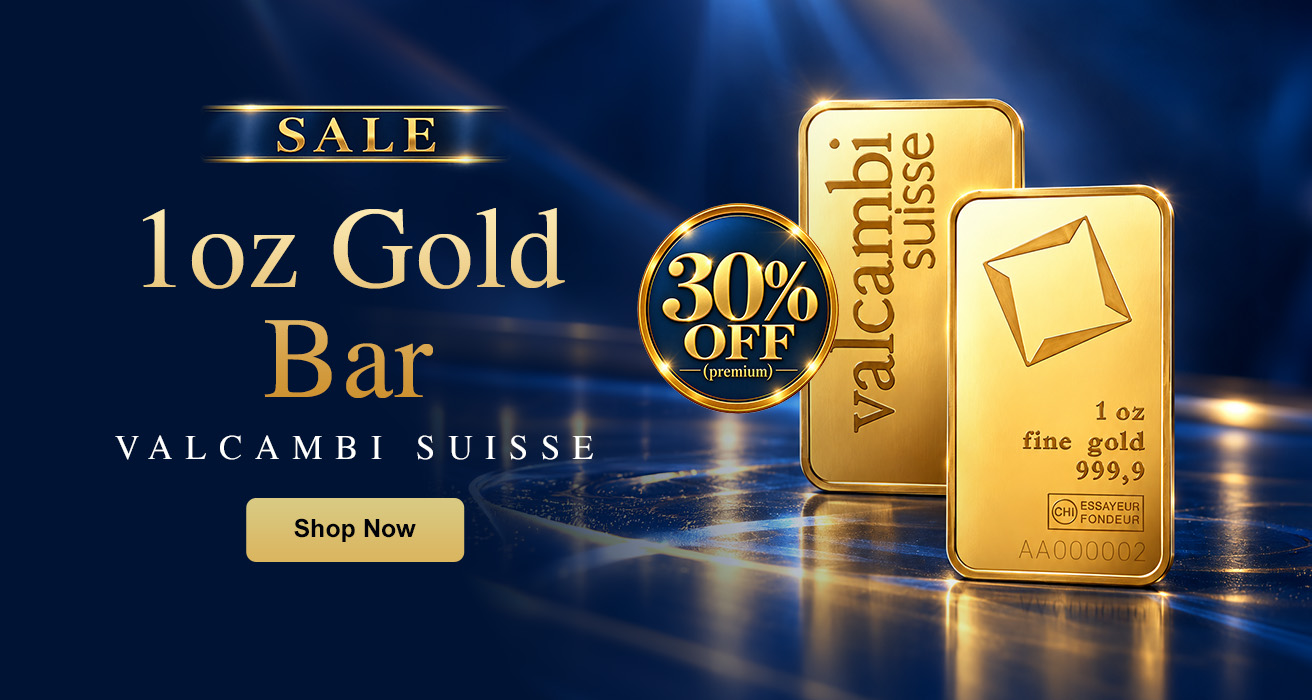 1 oz Gold Valcambi Suisse Bar Sale