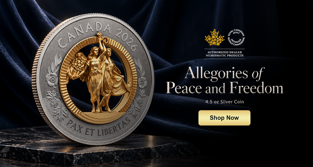 4.5 oz Silver Allegories of Peace and Freedom Coin