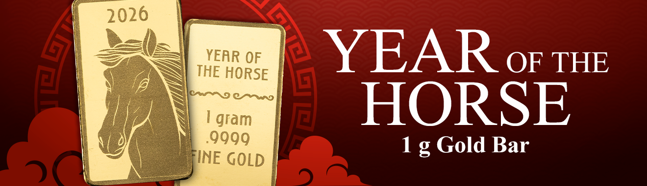 1 g Gold Year of the Horse Bar
