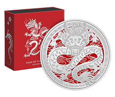 3 oz Silver Lunar Year of the Dragon Coin