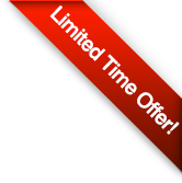 Red ribbon with white text saying Limited Time Offer