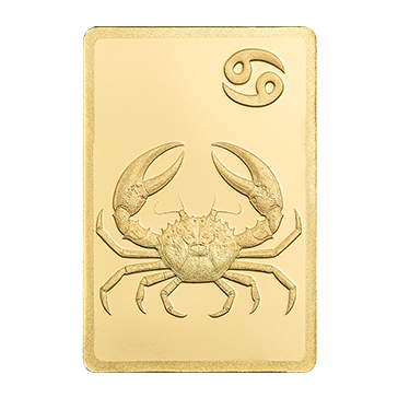 Buy 0.5 g Gold Zodiac Cancer Bar, image 2