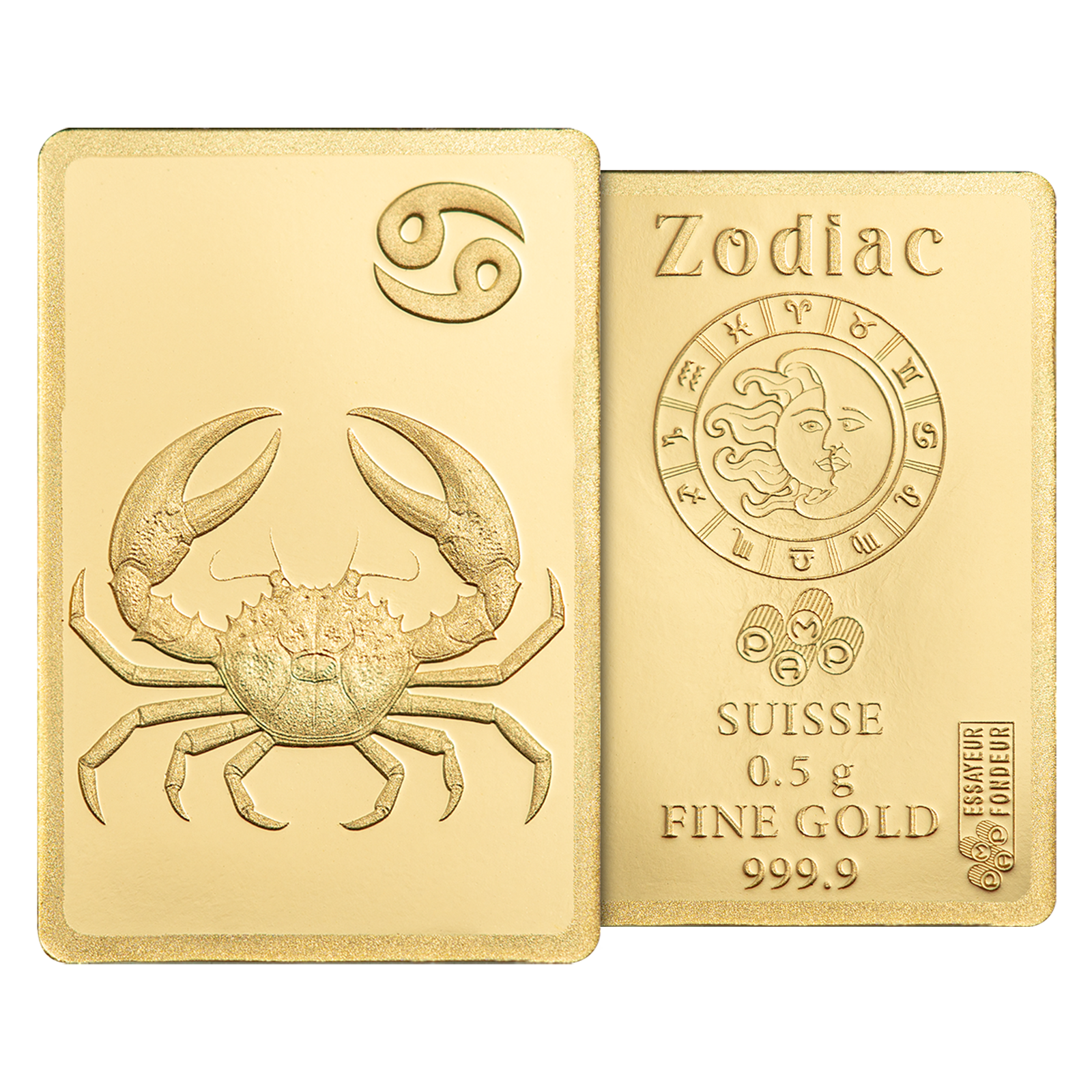 Buy 0.5 g Gold Zodiac Cancer Bar, image 5