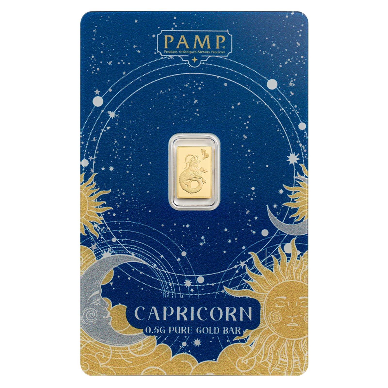 Buy 0.5 g Gold Zodiac Capricorn Bar, image 0