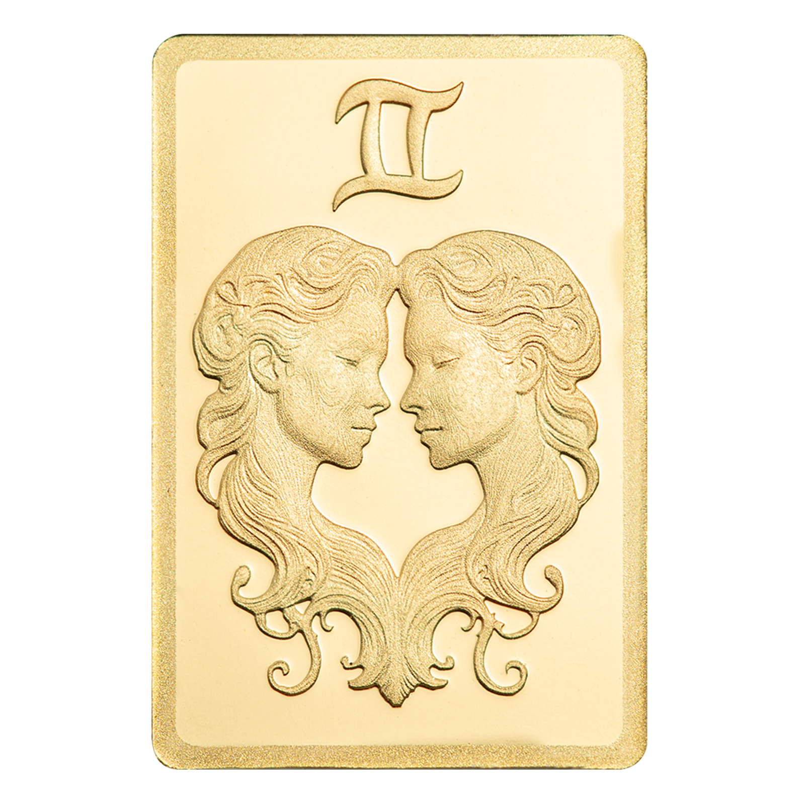 Buy 0.5 g Gold Zodiac Gemini Bar, image 2