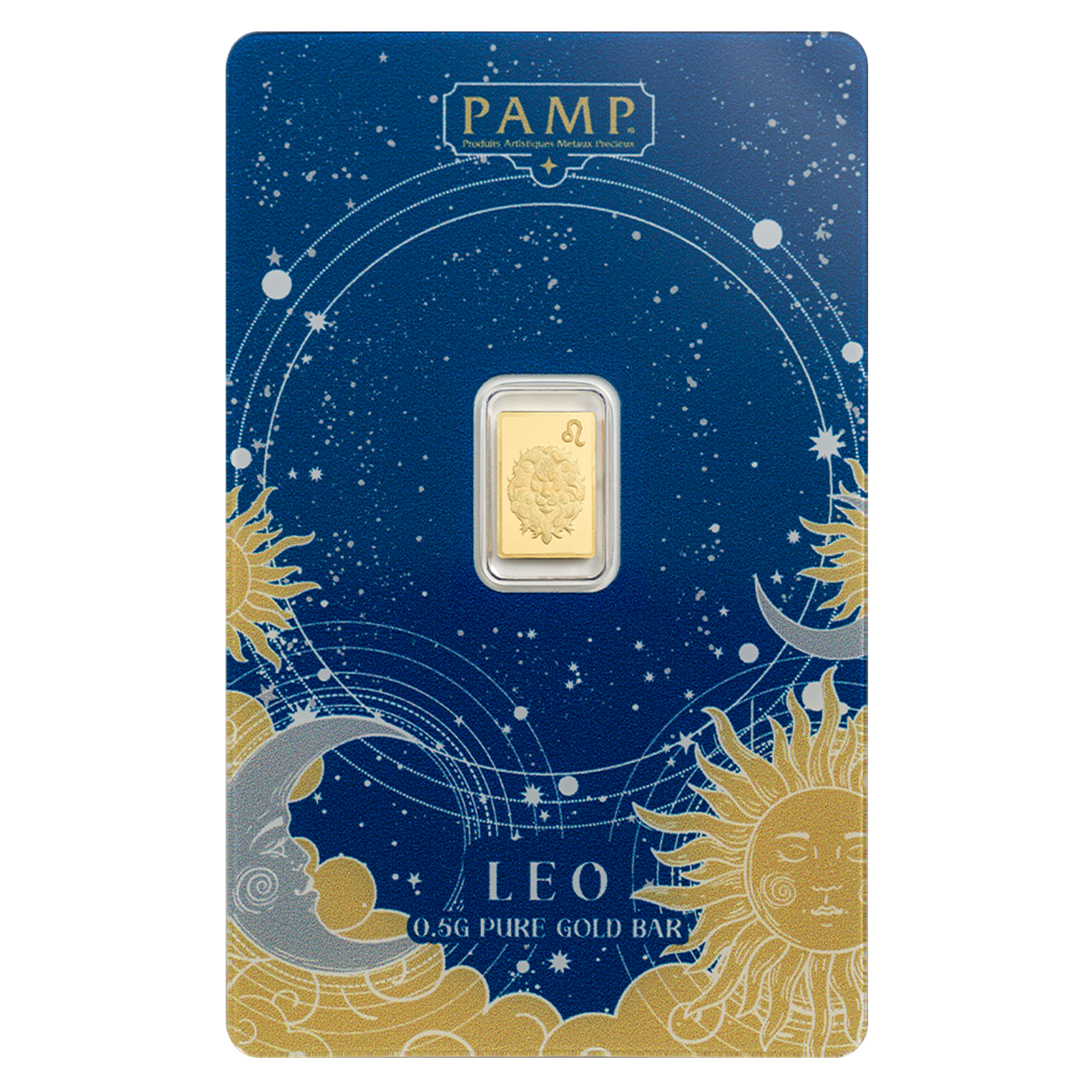 Buy 0.5 g Gold Zodiac Leo Bar, image 0