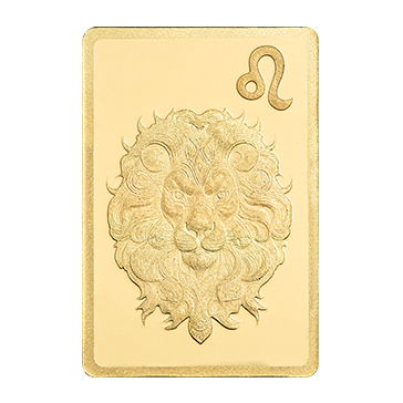 Buy 0.5 g Gold Zodiac Leo Bar, image 2