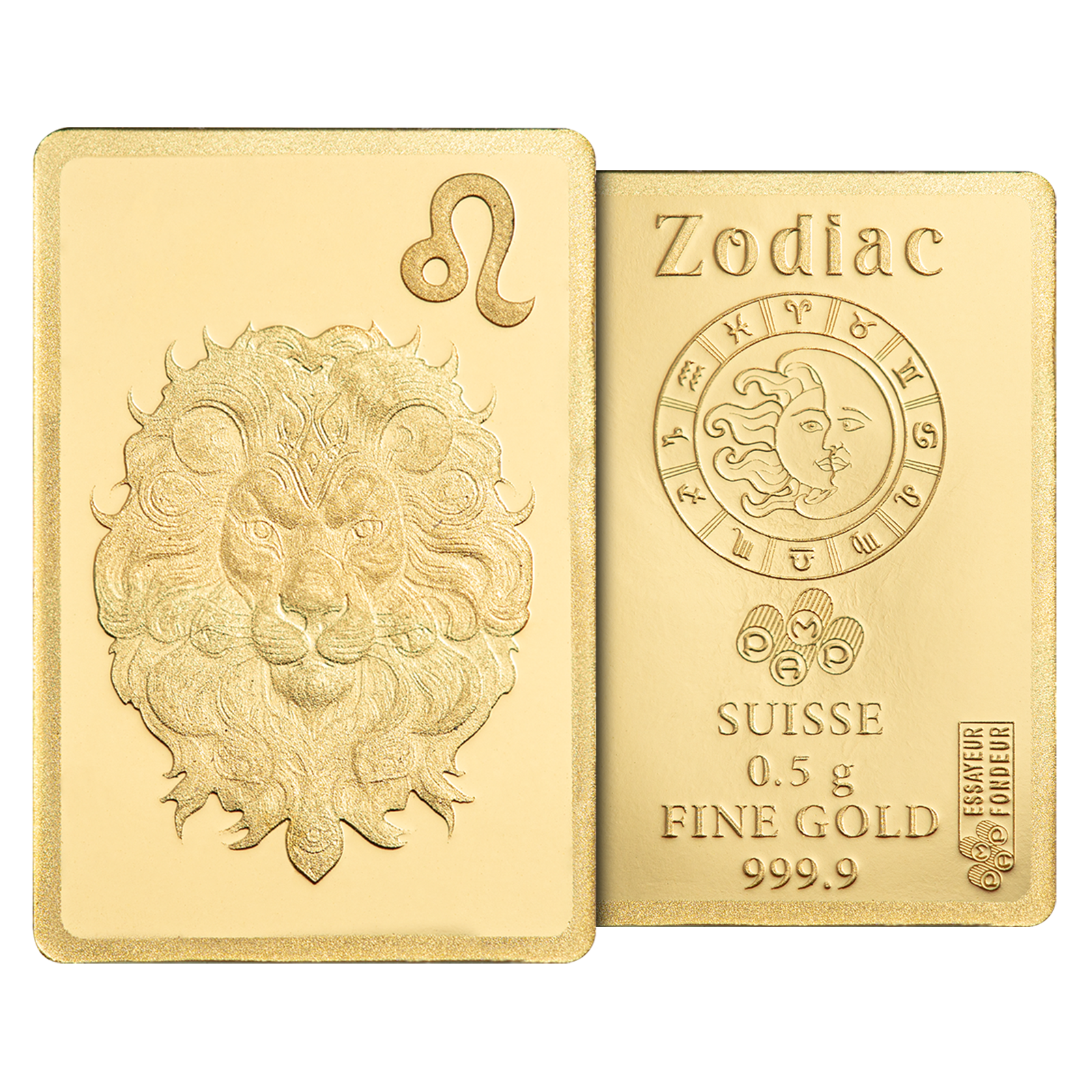 Buy 0.5 g Gold Zodiac Leo Bar, image 5