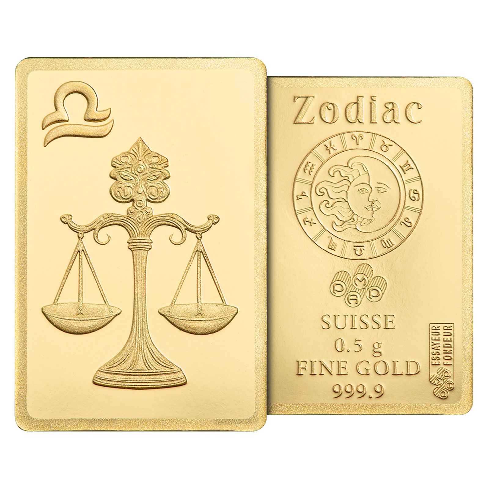 Buy 0.5 g Gold Zodiac Libra Bar, image 5