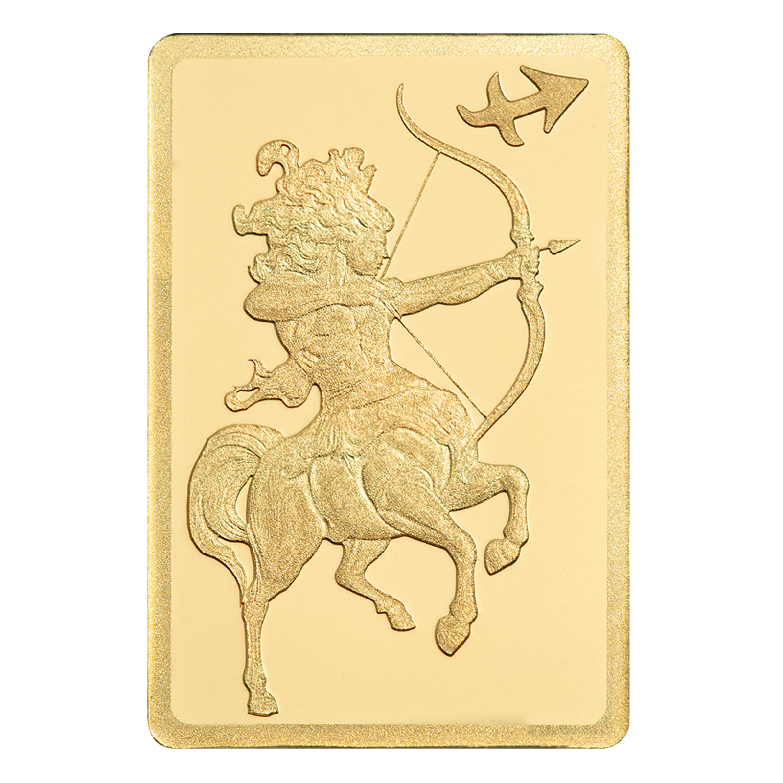 Buy 0.5 g Gold Zodiac Sagittarius Bar, image 2