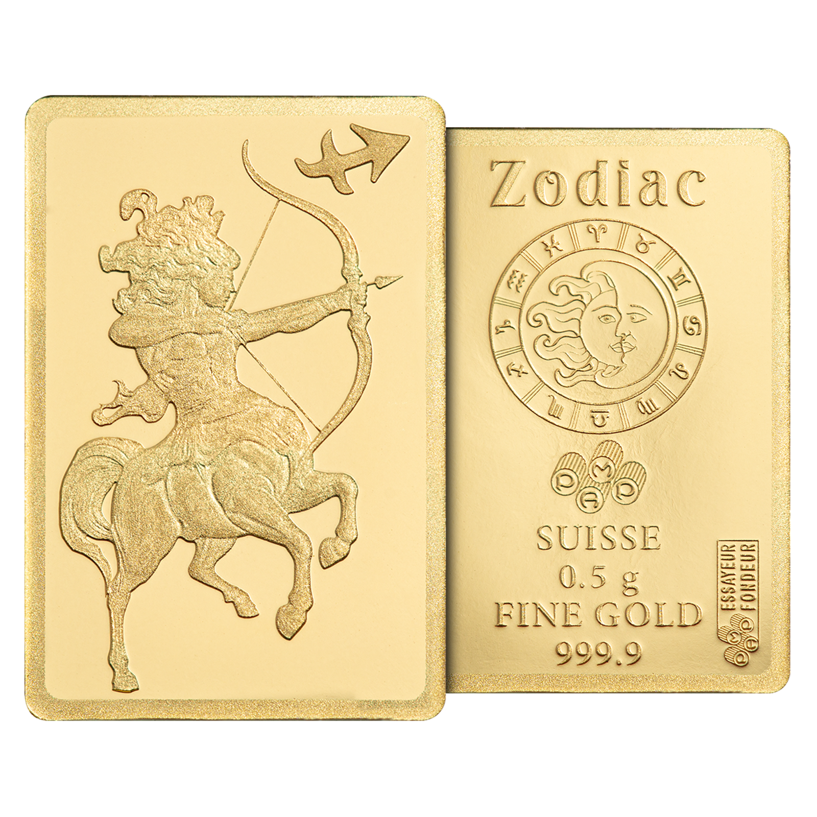 Buy 0.5 g Gold Zodiac Sagittarius Bar, image 5