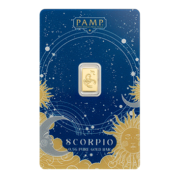 Buy 0.5 g Gold Zodiac Scorpio Bar, image 0