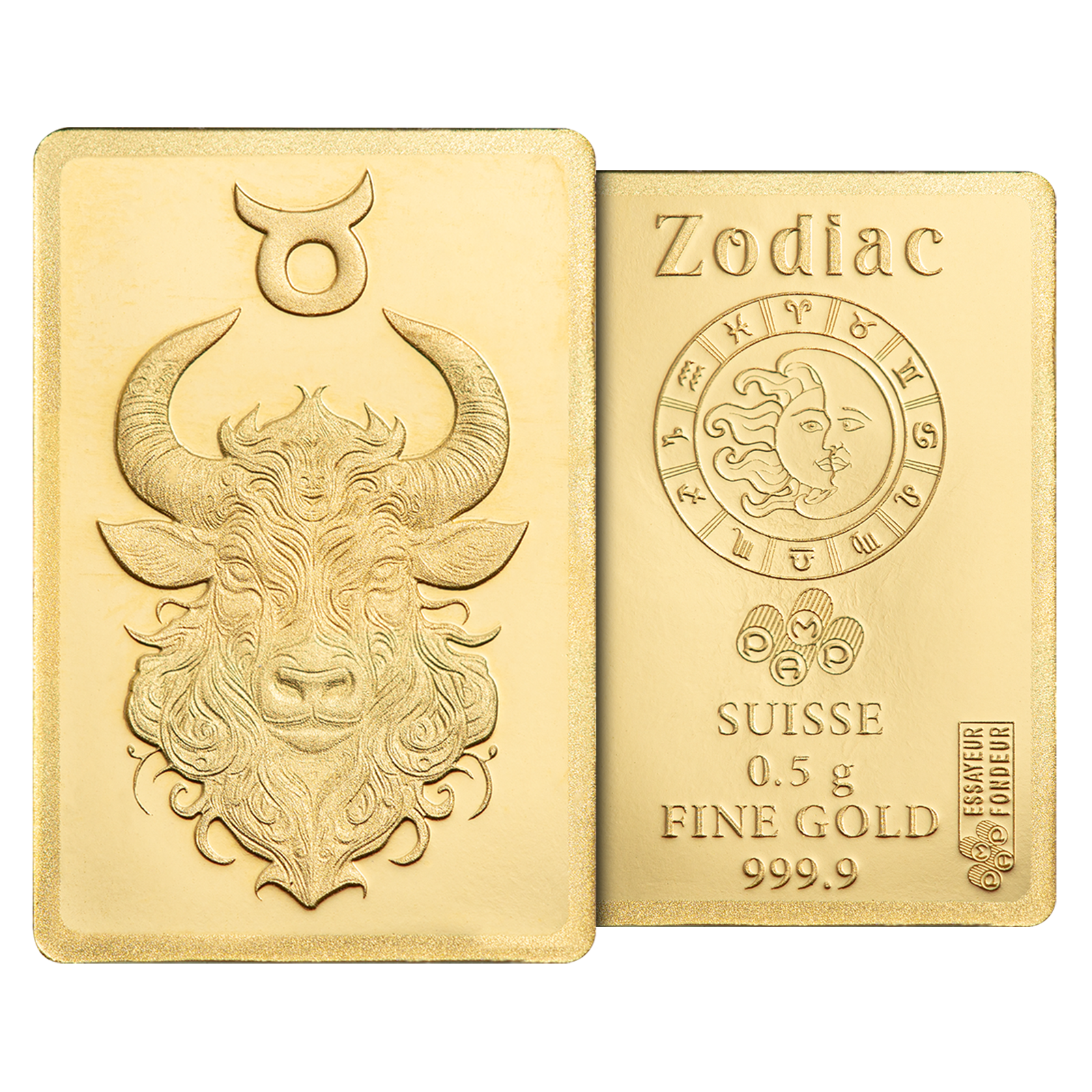 Buy 0.5 g Gold Zodiac Taurus Bar, image 5