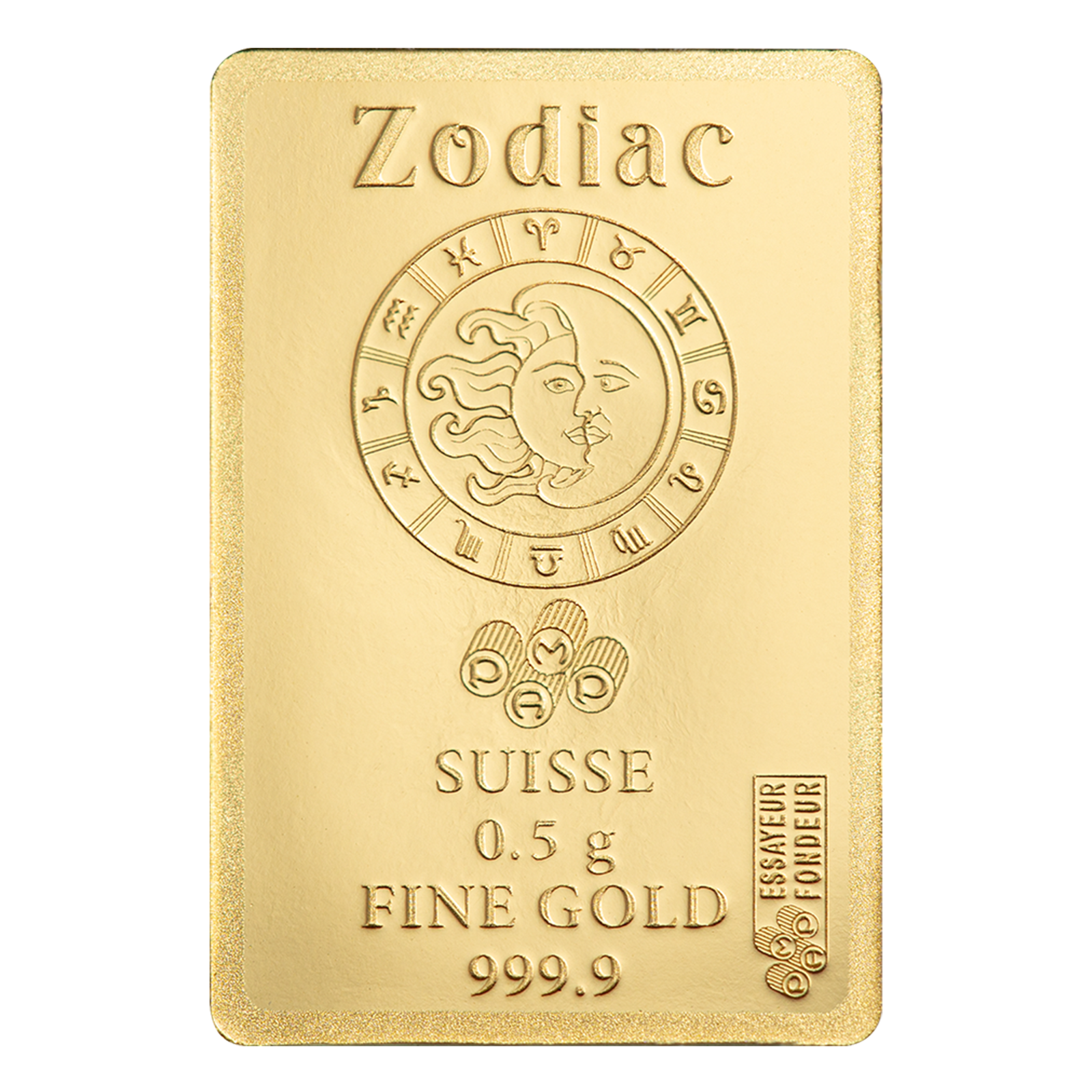 Buy 0.5 g Gold Zodiac Virgo Bar, image 3